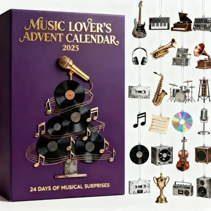 Music Lover Advent Calendar 2025 Christmas Advent Calendar Xmas Gifts For Music Fans