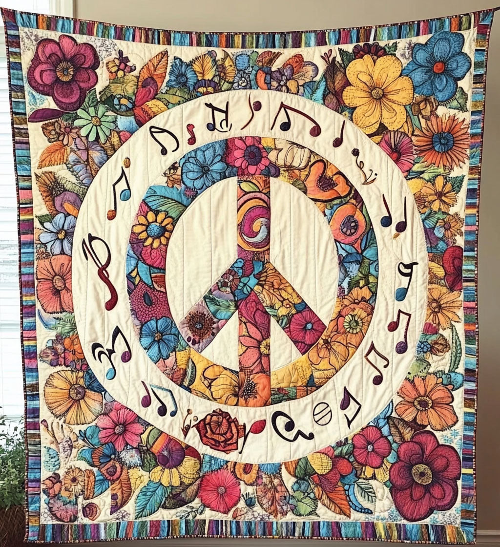 Music Power Quilted Blanket Cute Blankets For Bed