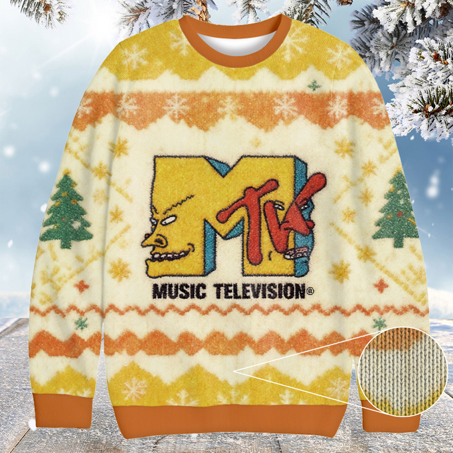Music Television Vintage Christmas Ugly Sweater Best Christmas Gift Ideas