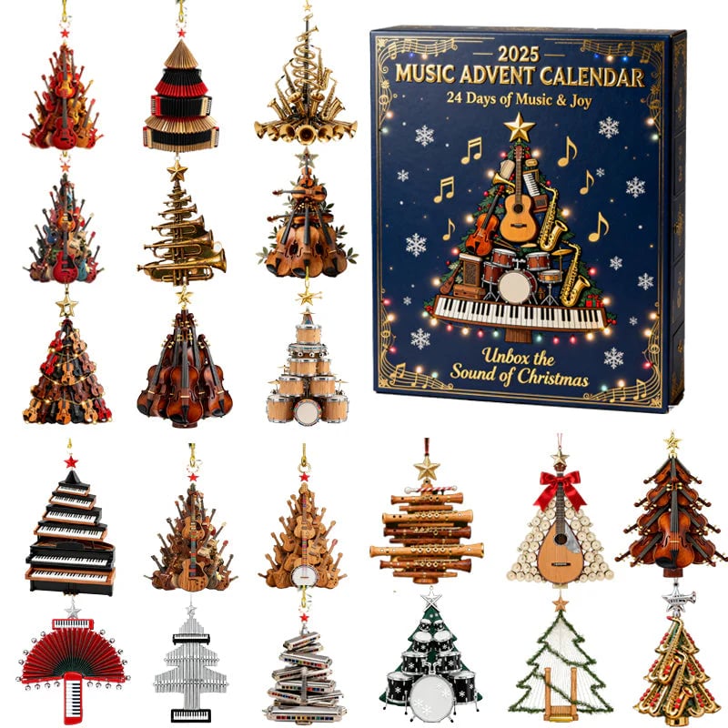 Musical Christmas Tree 24 Day Advent Calendar 2025 24 Day Advent Calendar Christmas Decor Gifts