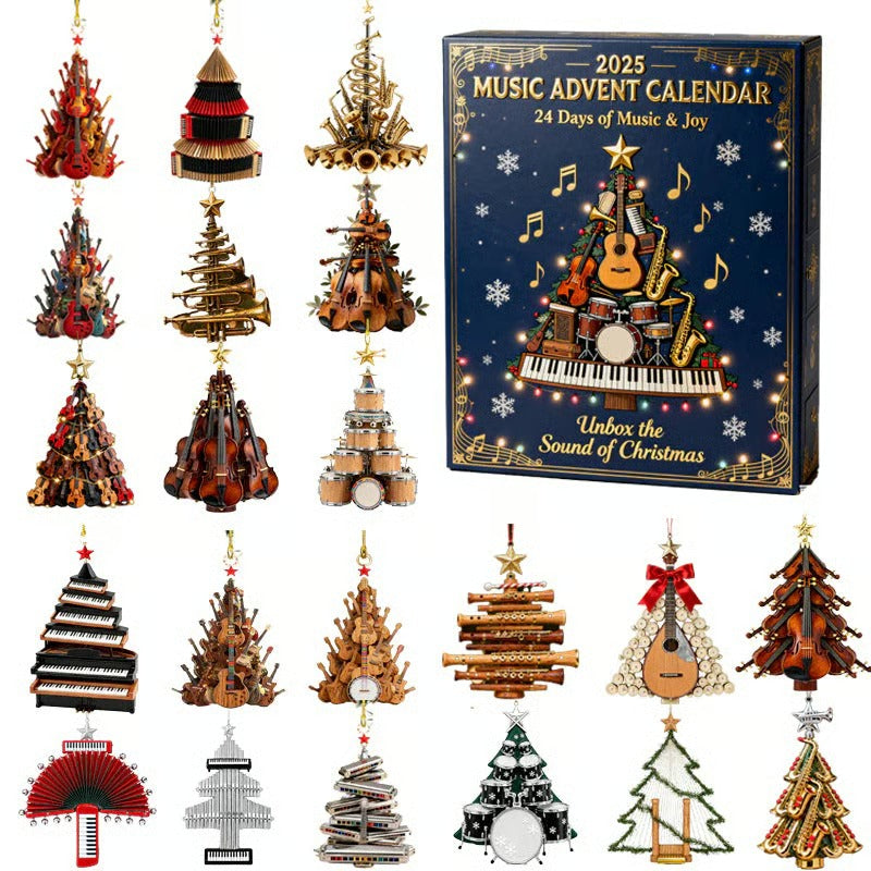 Musical Christmas Tree 24 Day Advent Calendar 2025 Christmas Day Countdown Cool Xmas Gifts