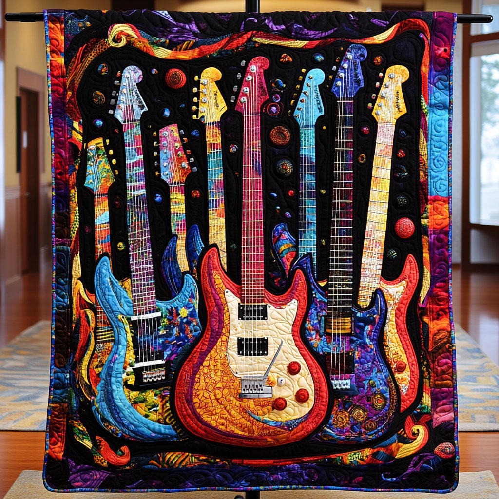 Musical Fusion Quilted Blanket Gift Ideas For Music Lovers