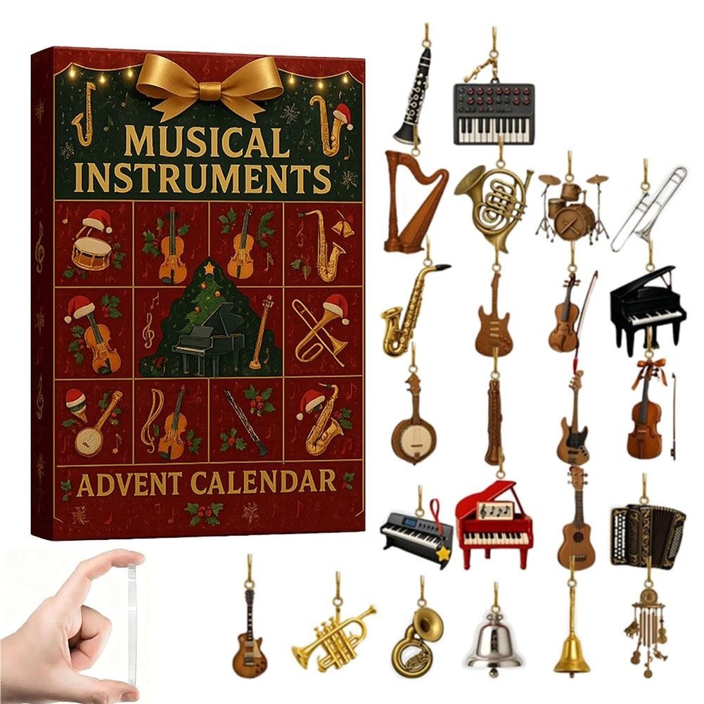 Musical Instrument Advent Calendar Holiday Home Decor Christmas Advent Calendar Music Xmas Gift
