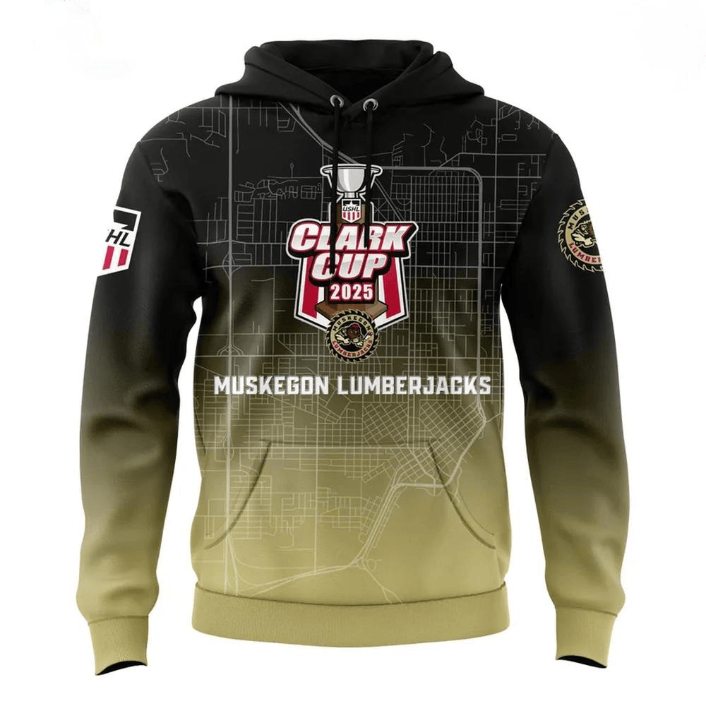 Muskegon Lumberjacks USHL Clark Cup Champions 2025 Hoodie Gift For Fan Lover