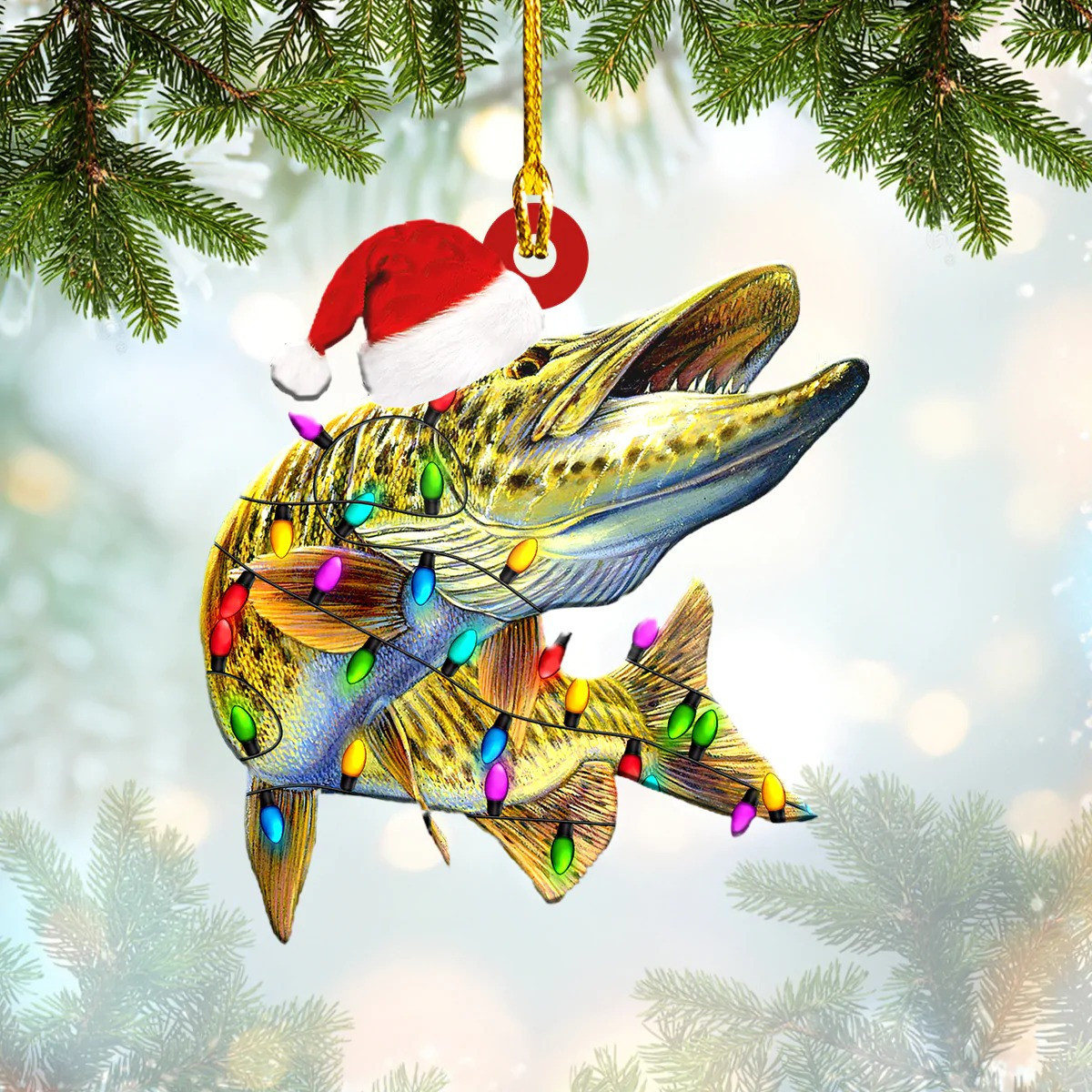 Musky Fishing Ornament Fishing Christmas Ornaments Good Gifts For Fishermen