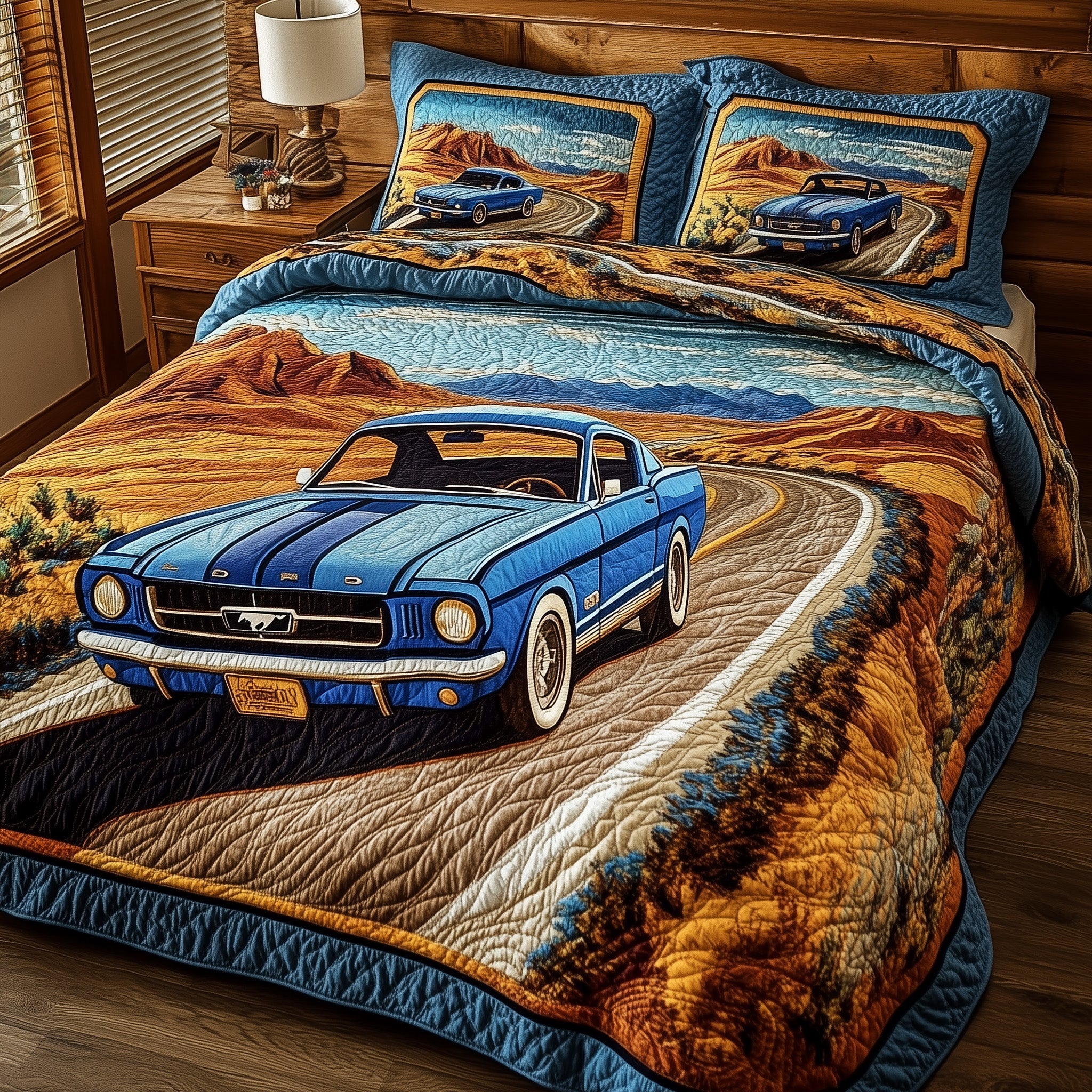Mustang Desert Quilted Bedding Set Duvet Cover Merchandise Great Housewarming Gifts