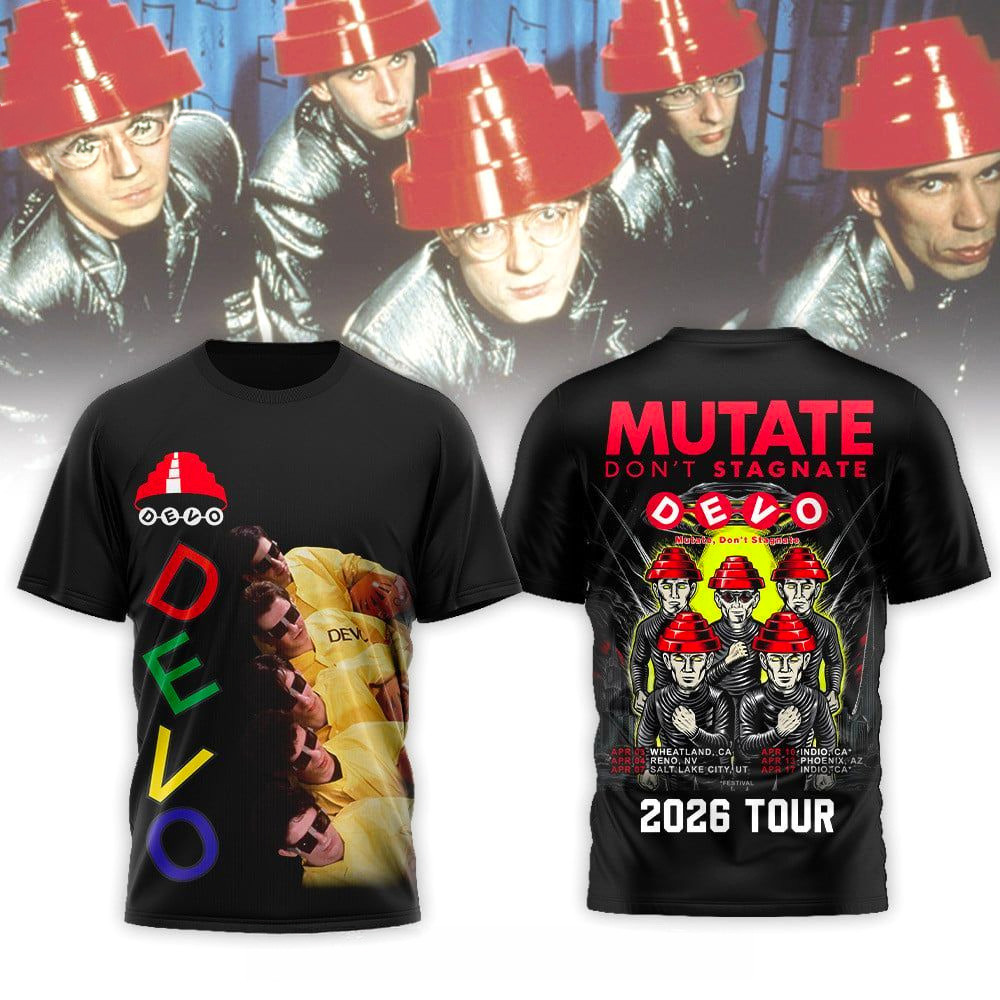 Mutate Don't Stagnate Divo 2026 Tour T-Shirt Mutate Band Merch Gifts For Fans
