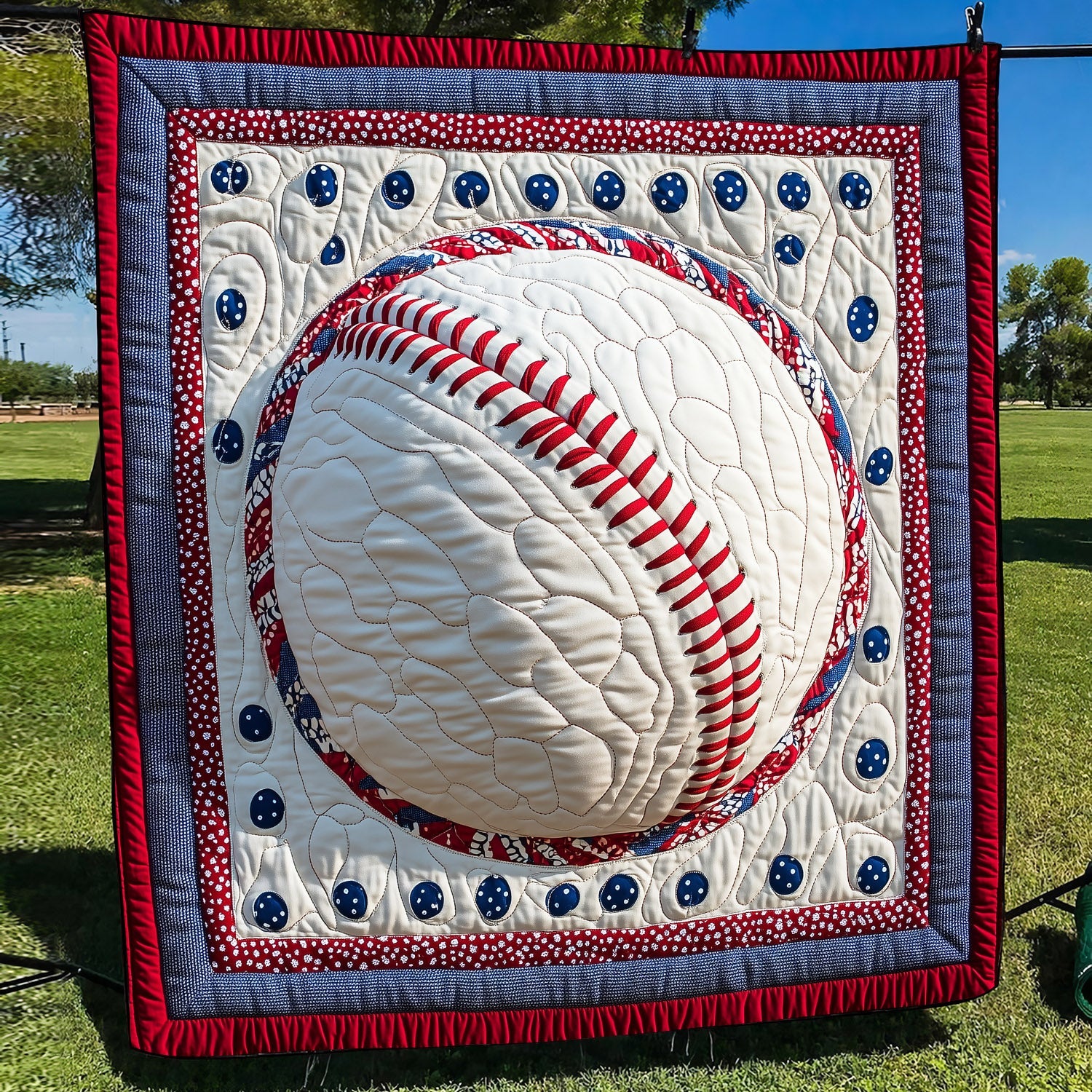 MVP Moments Quilted Blanket Baseball Christmas Gifts