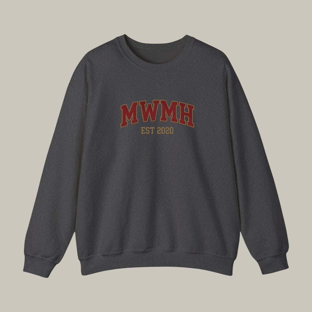 MWMH Est 2020 Sweatshirt Murder With My Husband Clothing True Crime Podcast Lover Gift