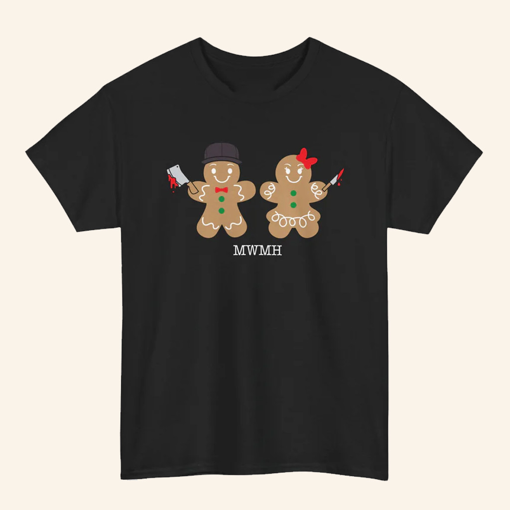 MWMH Merch Gingerbread Black T-Shirt Christmas Gift Ideas For Sister