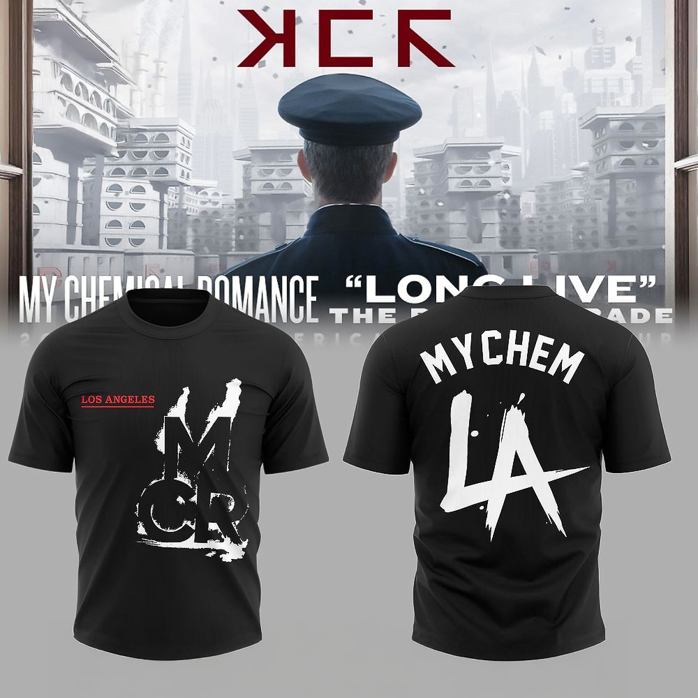 My Chemical Romance Long Live The Black Parade Tour 2025 Los Angeles T Shirt Best Gift For Music Fans