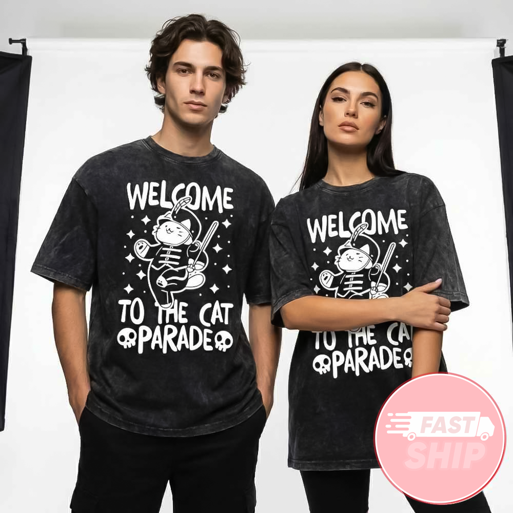 My Chemical Romance Long Live The Black Parade Tour Feb 13 2026 Washed T-Shirt Welcome To The Cat Parade