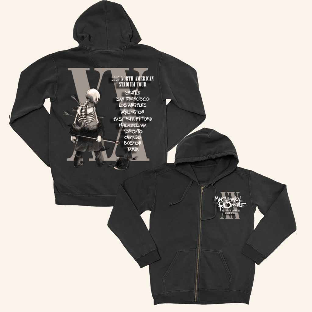 My Chemical Romance Merch The Black Parade Tour Zip Hoodie Good Christmas Gifts For Men My Chemical Romance Merch The Black Parade Tour Zip Hoodie Good Christmas Gifts For Men