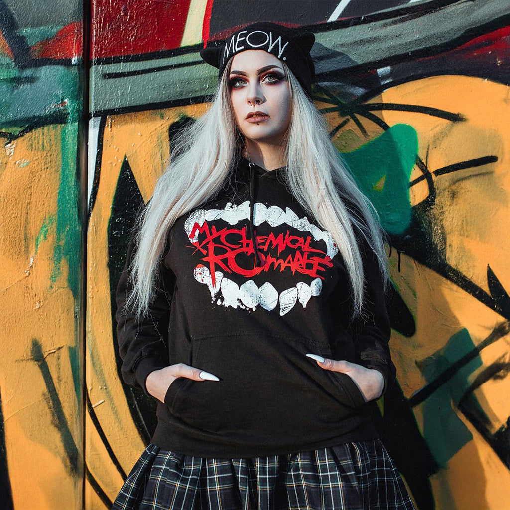 My Chemical Romance Tour Merch Fangs Hoodie Best Gifts For Girlfriend My Chemical Romance Tour Merch Fangs Hoodie Best Gifts For Girlfriend