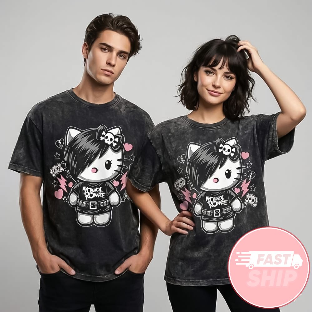 My Chemical Romance x Hello Kitty Long Live The Black Parade Tour 2026 Mexico City Leg Feb 13 2026 Washed T-Shirt