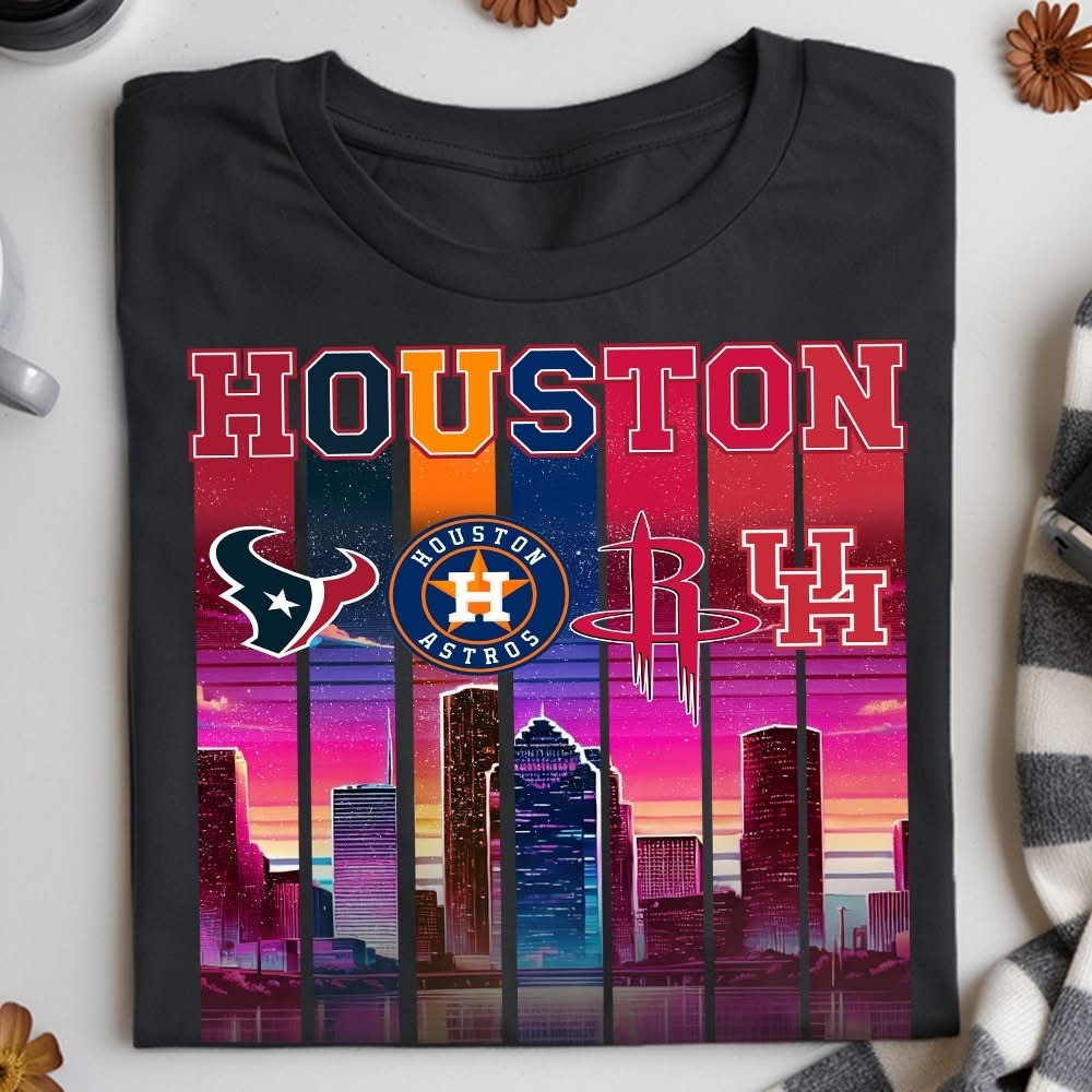 My City My Team Houston City Sports Team T-Shirt Gifts For Houston Sports Fans