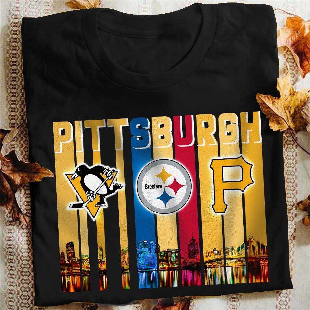 My City My Team Pittsburgh Sport T-Shirt Hockey Football Pittsburgh Themed Gifts For Fans