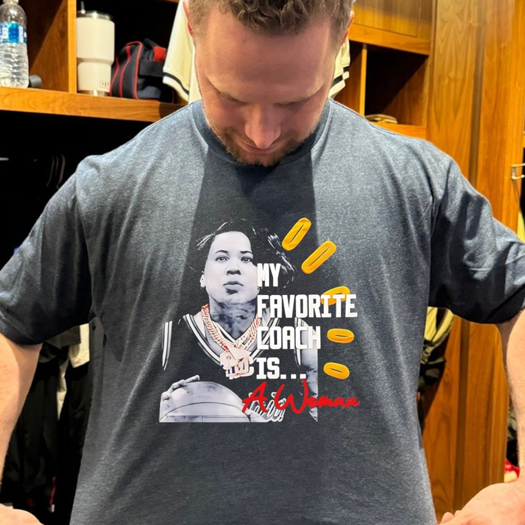 My Favorite Coach Is A Woman Dawn Staley Head Coach Gamecocks Shirt Gifts For My Son