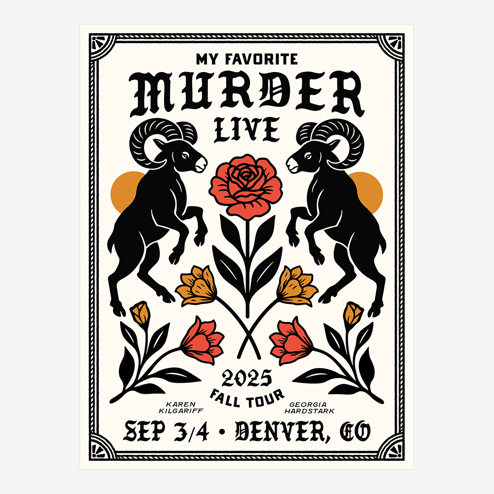 My Favorite Murder Live 2025 Fall Tour Poster My Favorite Murder Poster Gift For Fans