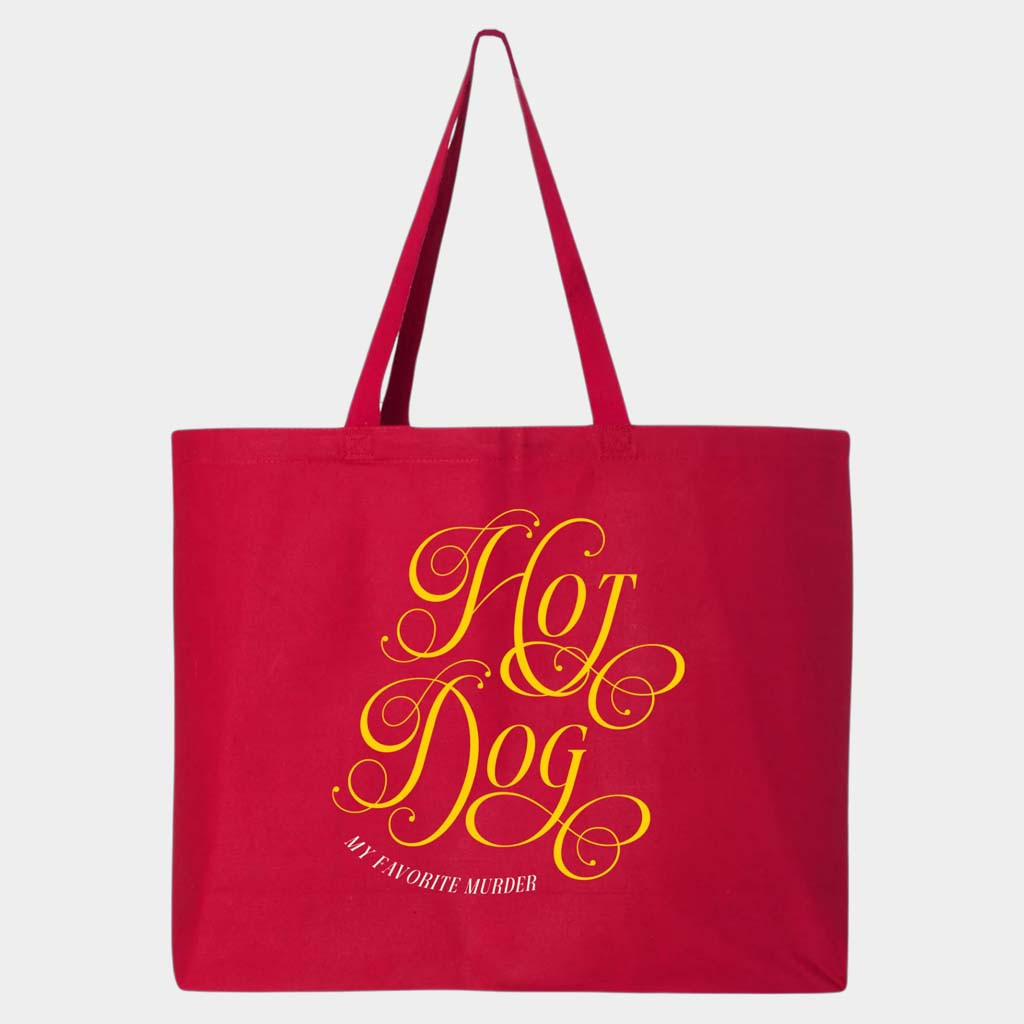 My Favorite Murder Merch Hot Dog Script Tote Bag Gift Ideas For Wife My Favorite Murder Merch Hot Dog Script Tote Bag Gift Ideas For Wife