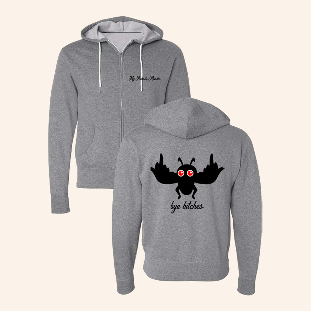 My Favorite Murder Merch Mothman Zip Hoodie Christmas Gift Ideas For Him My Favorite Murder Merch Mothman Zip Hoodie Christmas Gift Ideas For Him