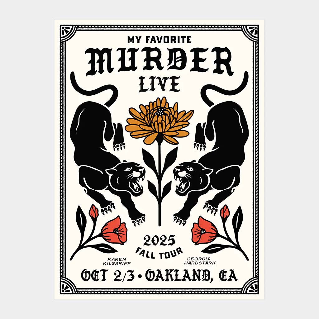 My Favorite Murder Merch Oakland Poster My Favorite Murder Live 2025 Fall Tour Home Decor