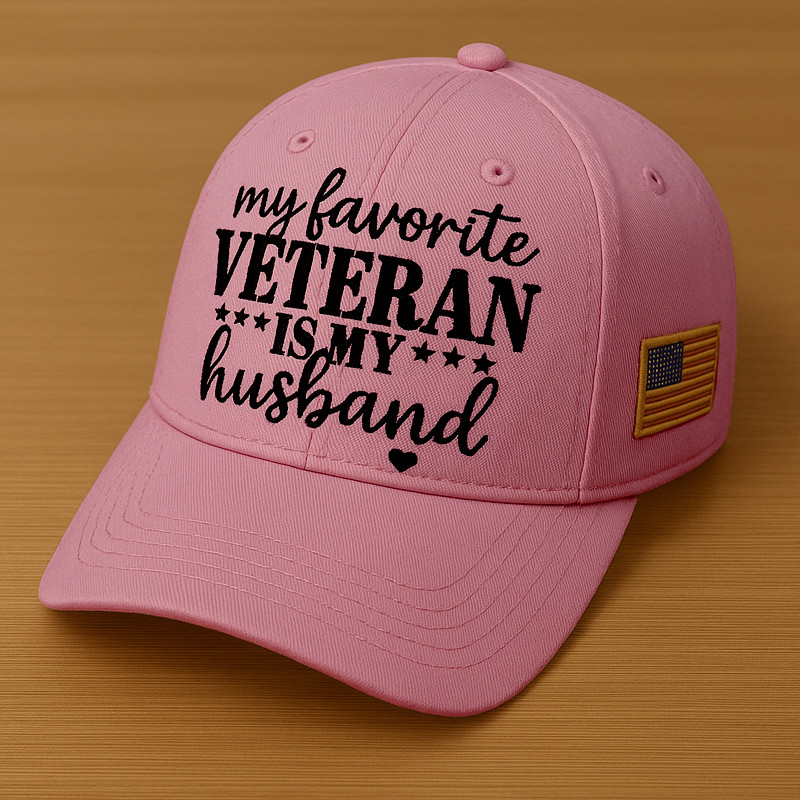 My Favorite Veteran Is My Husband Hat American Flag Cap Unique Gifts For Wife