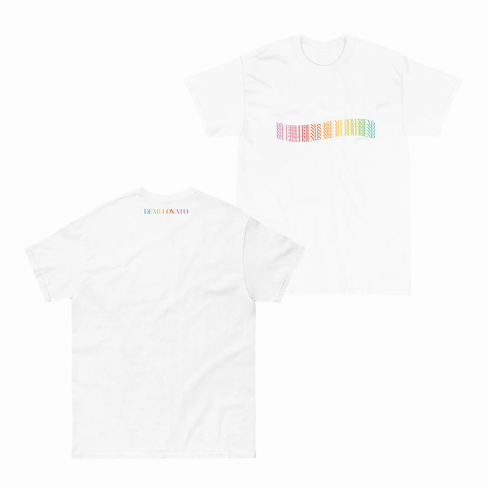 My Girlfriends Are My Boyfriend Pride Demi Lovato T-Shirt Music Tee Demi Lovato Fans Gifts