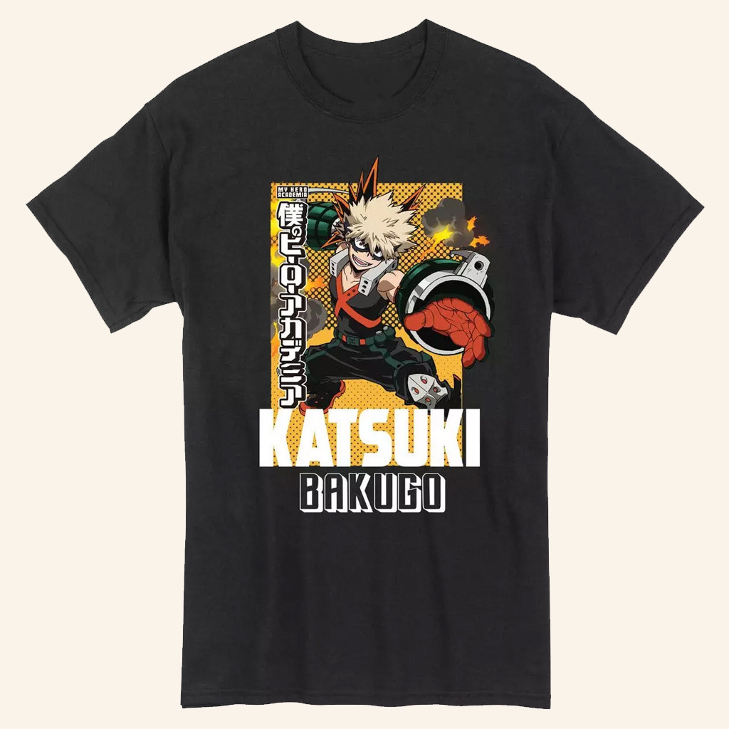 My Hero Academia Merch My Hero Academia Katsuki Bakugo Hero T-Shirt Best Gifts For Brother