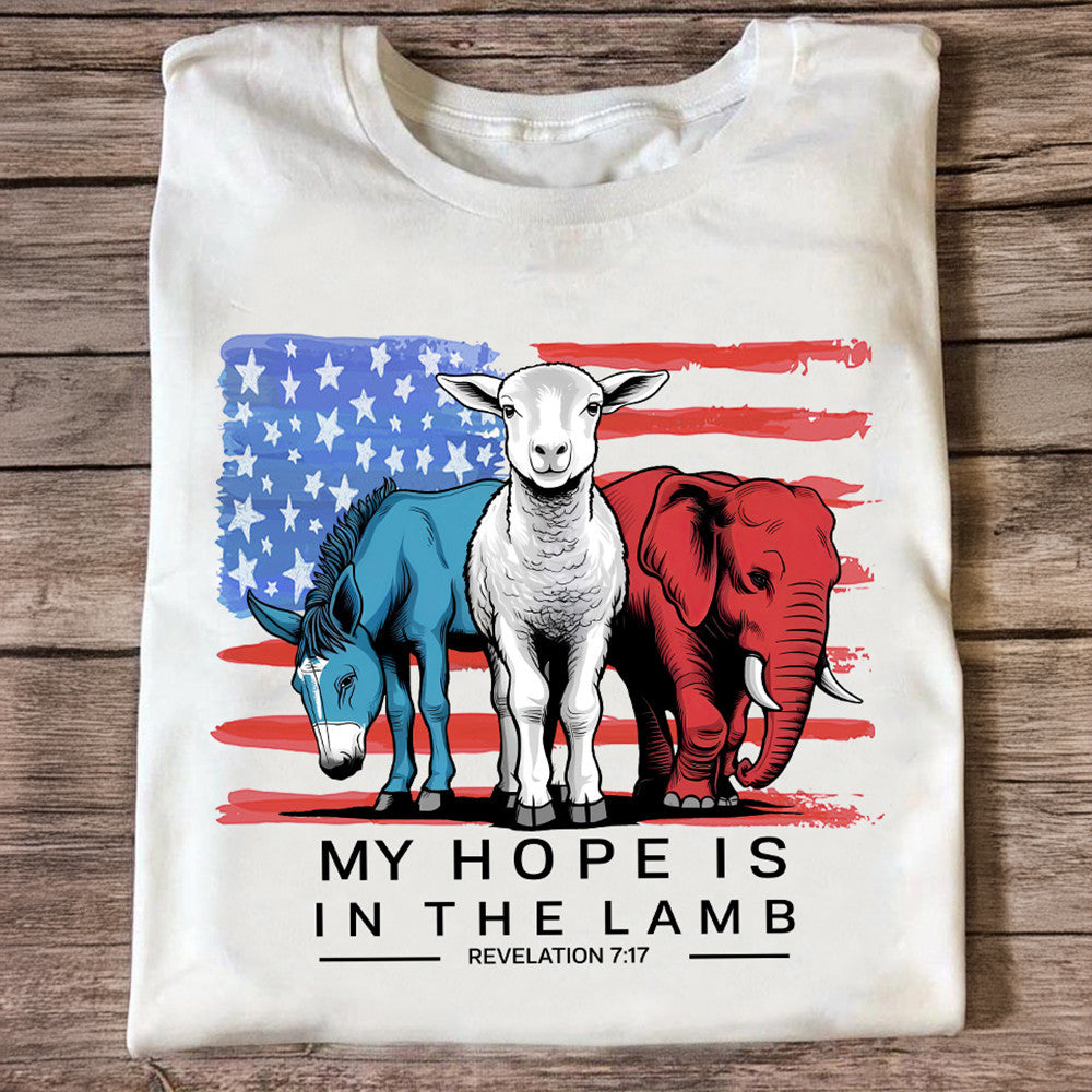 My Hope Is In The Lamp Shirt 2024 Election Political T-Shirt Gifts For Christian