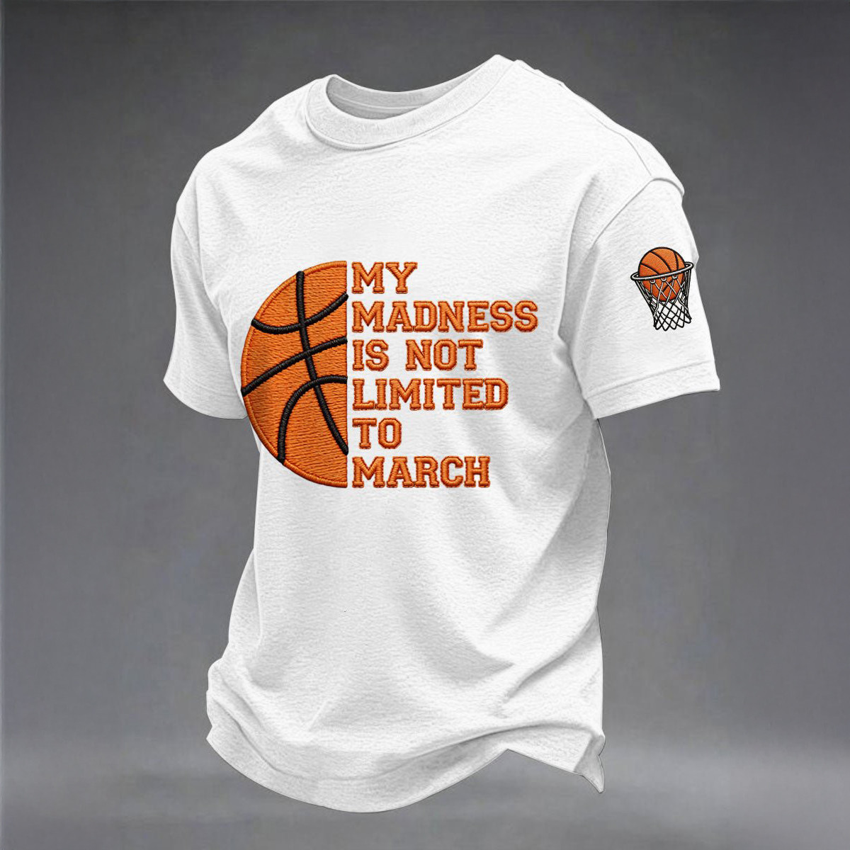 My Madness Is Not Limited To March T-Shirt Basketball Game Day Shirt Gift For Husband