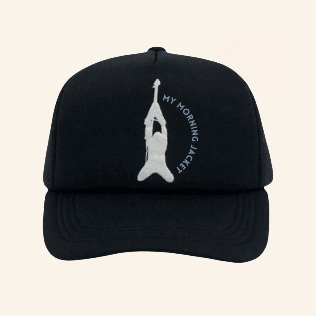 My Morning Jacket Merch Flying V Man Trucker Hat Embroidered Gifts For Husband My Morning Jacket Merch Flying V Man Trucker Hat Embroidered Gifts For Husband