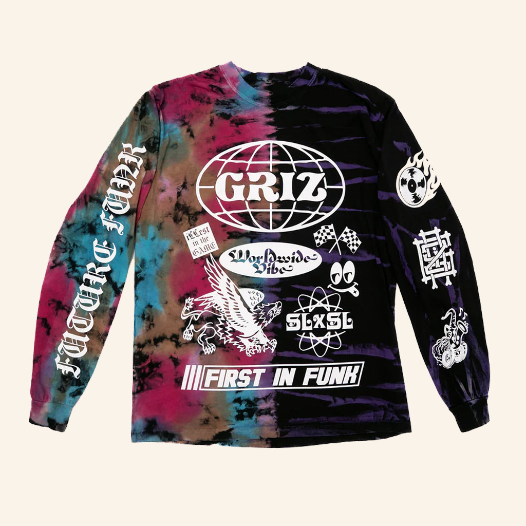 My Name Is Griz Merch Griz Future Funk Reverse Dye Long Sleeve T-Shirt Gifts For Son My Name Is Griz Merch Griz Future Funk Reverse Dye Long Sleeve T-Shirt Gifts For Son