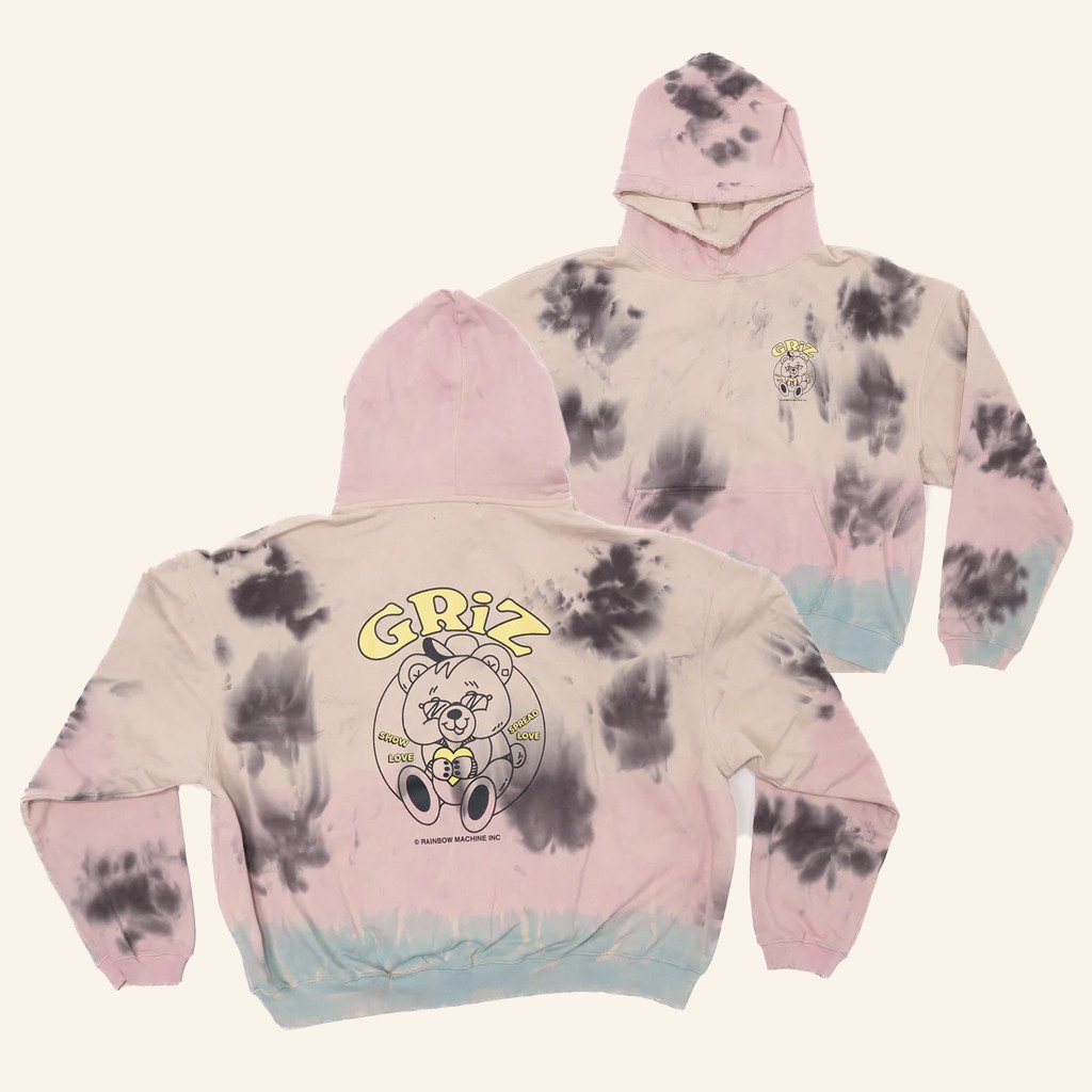 My Name Is Griz Merch Griz Love Bear Tie Dye Hoodie Gifts For Besties My Name Is Griz Merch Griz Love Bear Tie Dye Hoodie Gifts For Besties