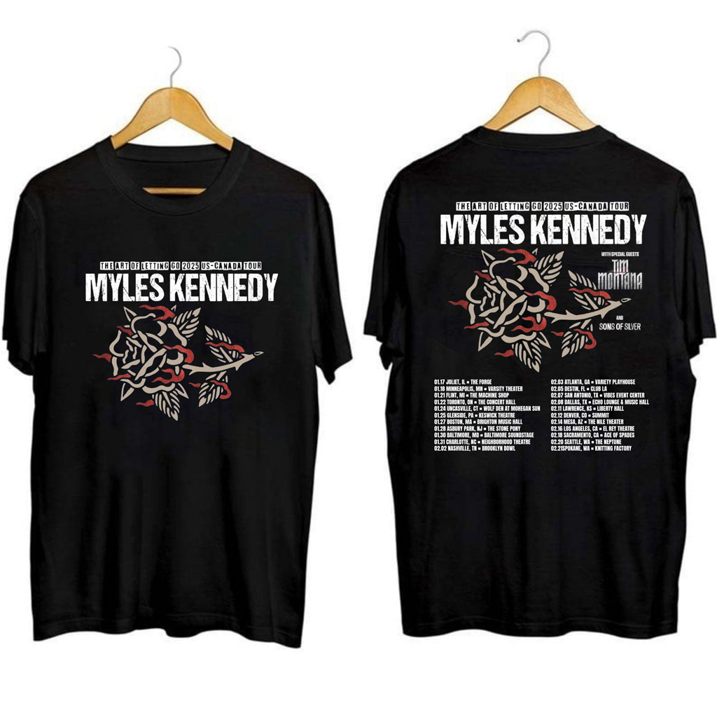 Myles Kennedy The Art Of Letting Go Tour Shirt Myles Kennedy Merch Music Lovers Gifts