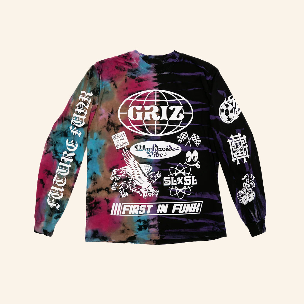 Mynameisgriz Merch Griz Future Funk Reverse Dye Long Sleeve T-Shirt GRiZ Merch Gift For DJ Fans Mynameisgriz Merch Griz Future Funk Reverse Dye Long Sleeve T-Shirt GRiZ Merch Gift For DJ Fans