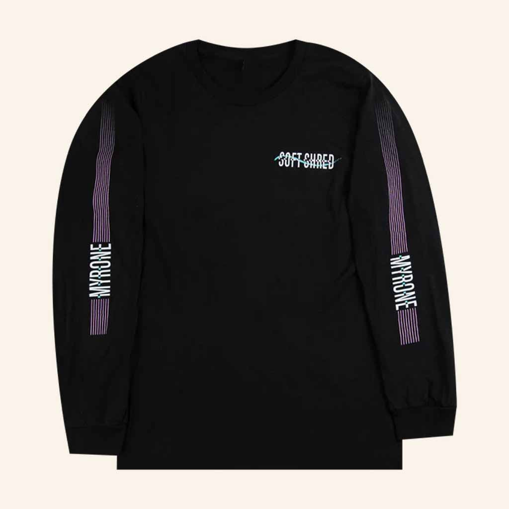 MYRONE Merch Soft Shred Black Long Sleeve T-Shirt Birthday Ideas For Him MYRONE Merch Soft Shred Black Long Sleeve T-Shirt Birthday Ideas For Him