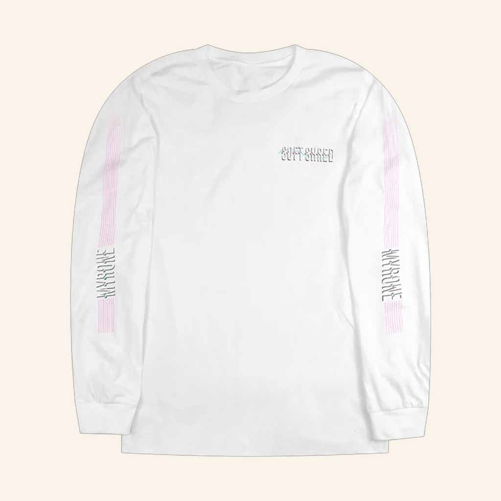 MYRONE Merch Soft Shred White Long Sleeve T-Shirt Good Gifts For Boyfriend MYRONE Merch Soft Shred White Long Sleeve T-Shirt Good Gifts For Boyfriend