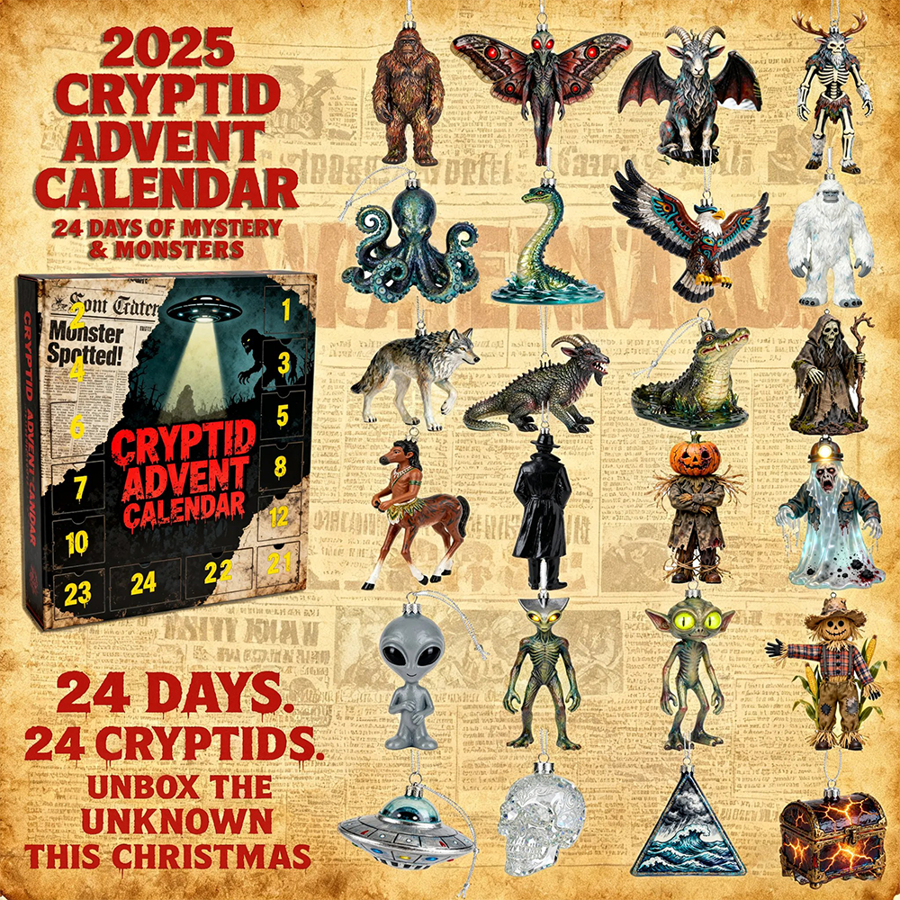 Mysteries Of The Unknown 2025 Cryptid Advent Calendar Christmas Gifts For Men