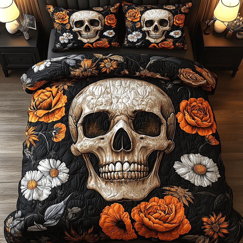 Mysterious Garden Quilted Bedding Set Christmas Bedding Set Top Christmas Gifts 2024