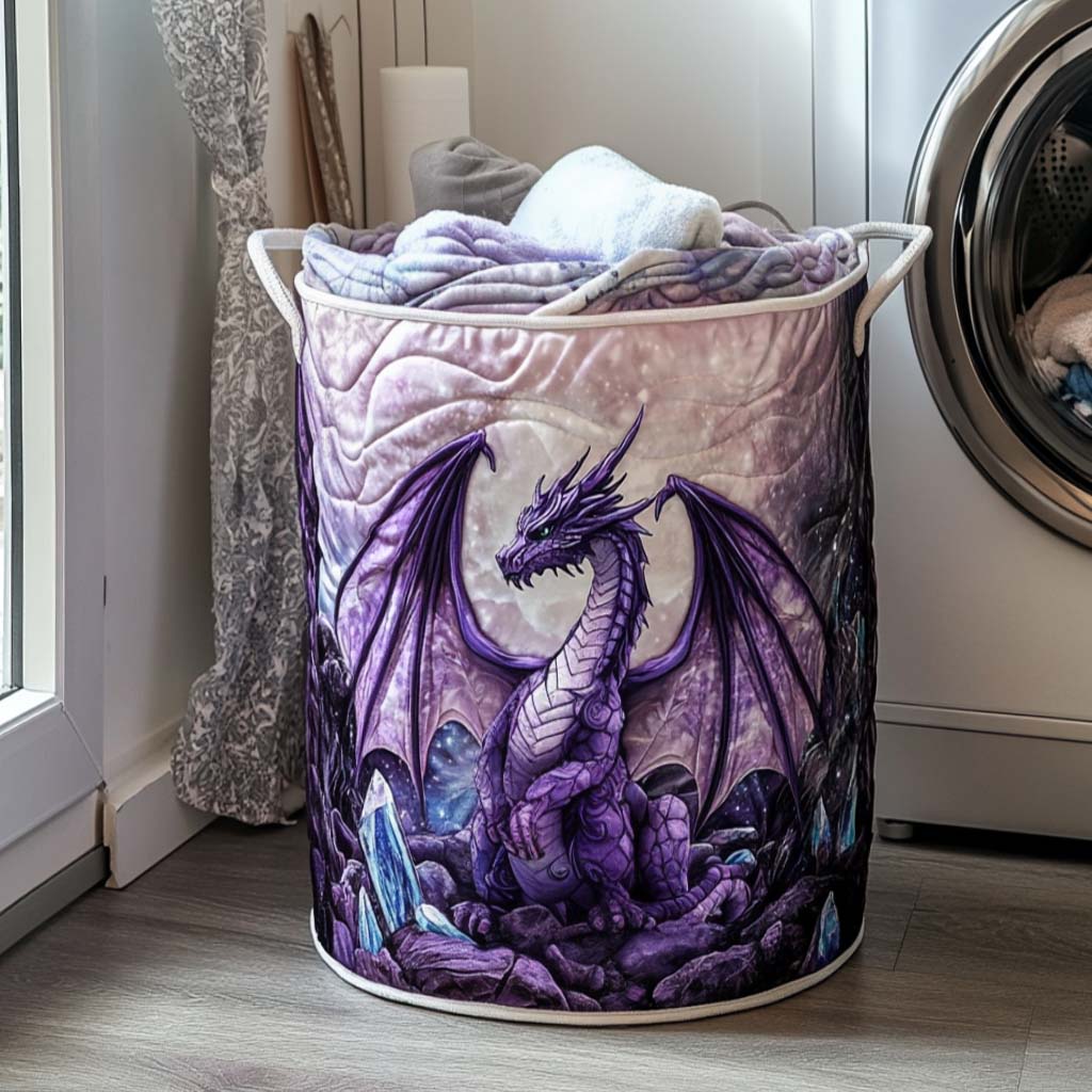 Mystic Breath Quilted Laundry Basket Halloween Merch Gift