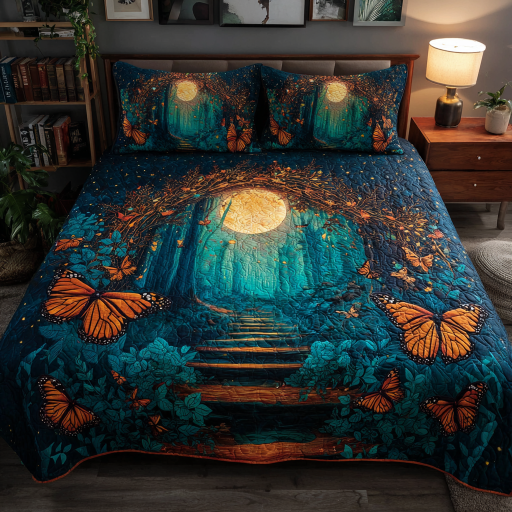 Mystic Butterfly Quilted Bedding Set Bedroom Decorations Butterfly Gift Ideas Birthday