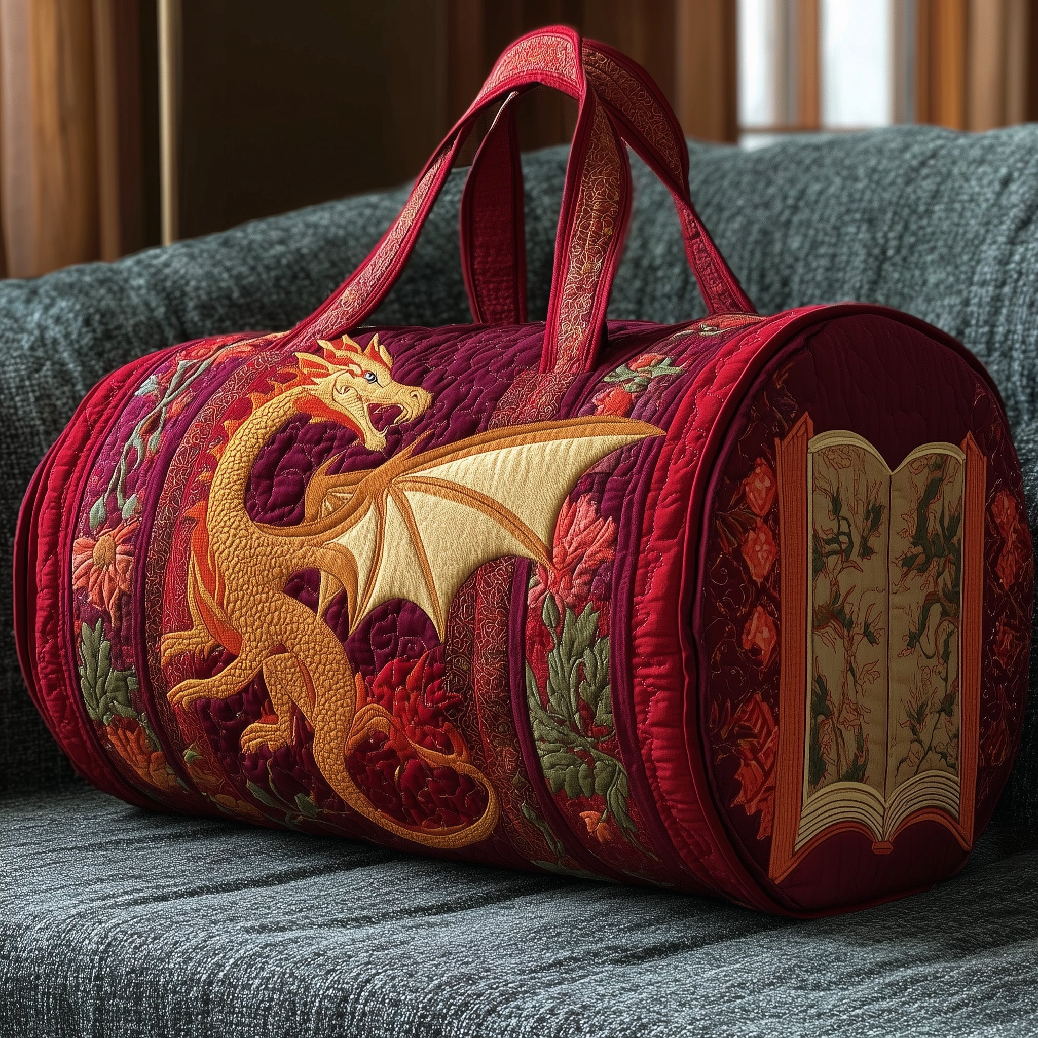 Mystic Dragon Quilted Duffle Bag Holiday Gift Idea