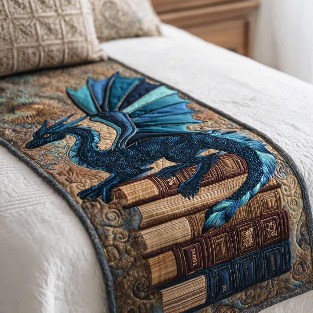Mystic Flame Tales Quilted Bed Runner Bed Room Decoration Christmas Gifts For Girlfriend