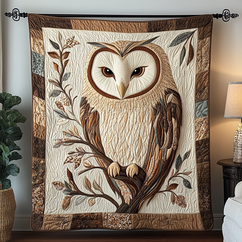 Mystic Hoot Quilted Blanket Bedroom Decor Christmas Owl Themed Gifts