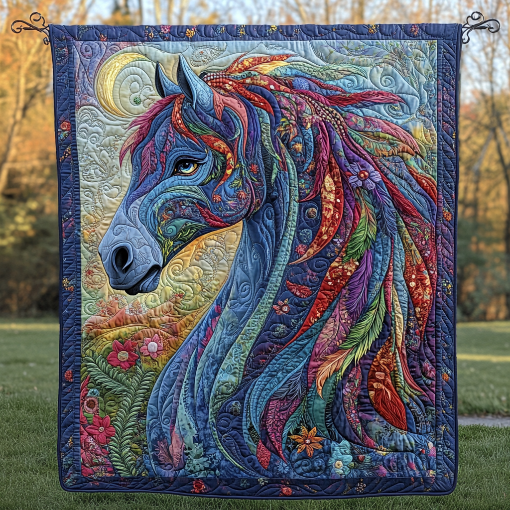 Mystic Mane Quilted Blanket Equine Gifts For Horse Lovers