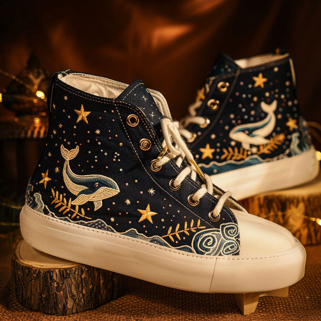 Mystic Marine Canvas High Tops Merch For Teens