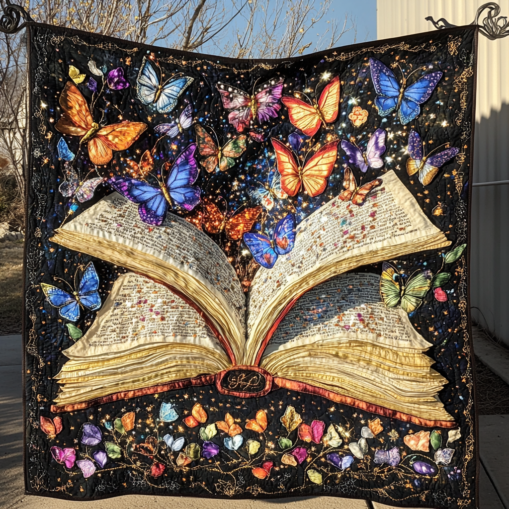 Mystic Meadow Quilted Blanket Butterfly Gifts For Ladies