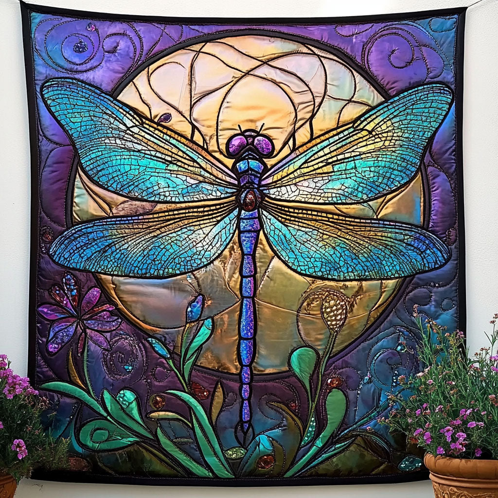 Mystic Moon Quilted Blanket Bedroom Decor Christmas Dragonfly Gift Items