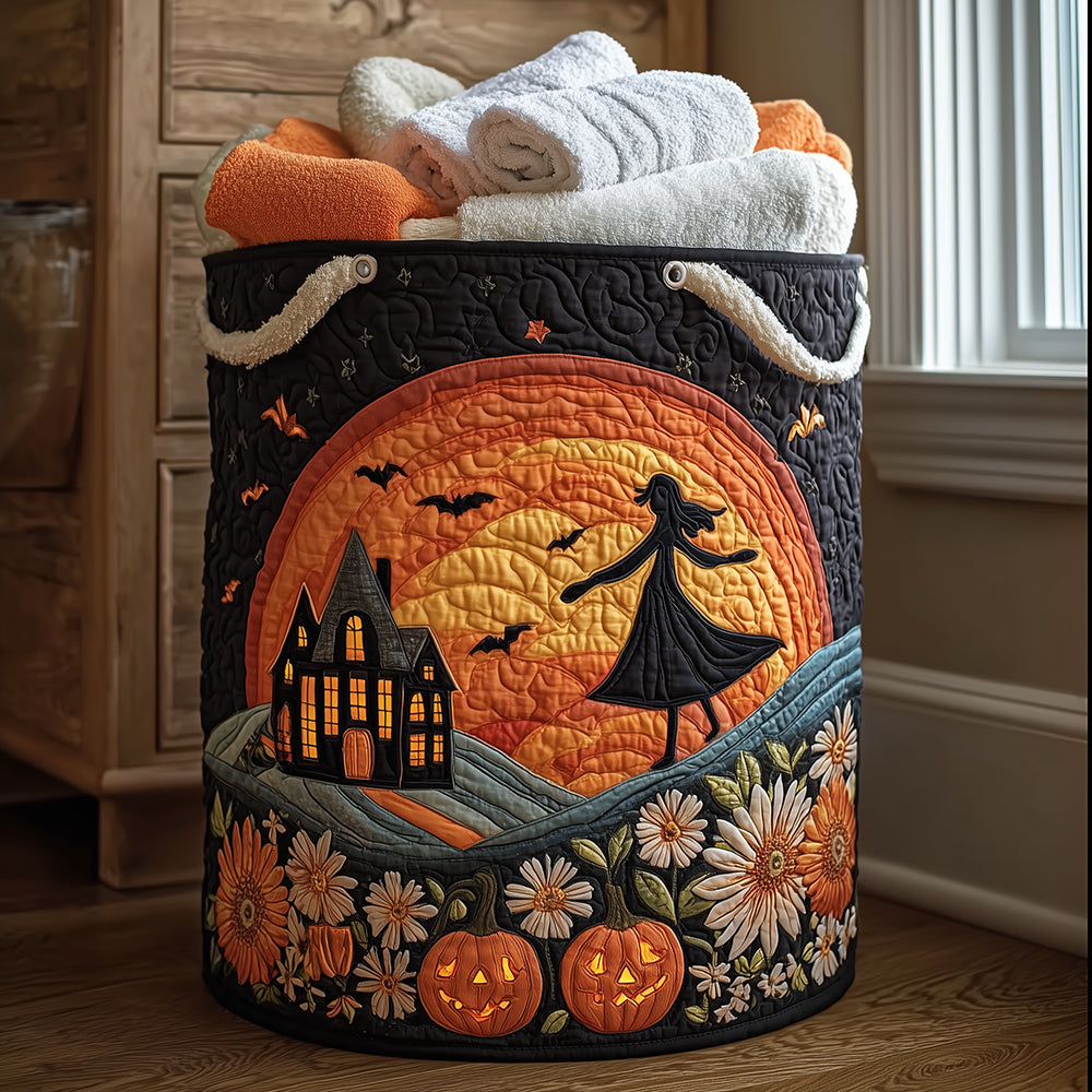 Mystic Moonlight Quilted Laundry Basket Must-Have Laundry Essential